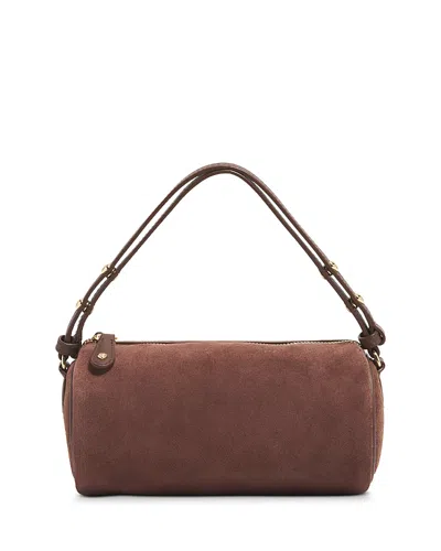 Stoney Clover Lane Brighton Mini Suede Barrel Bag In Brown