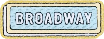 Stoney Clover Lane Broadway Sign Patch In Blue