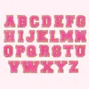 STONEY CLOVER LANE BUBBLEGUM MINI GLITTER VARSITY LETTER PATCH