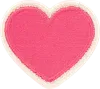 Stoney Clover Lane Bubblegum Rolled Embroidery Heart Patch