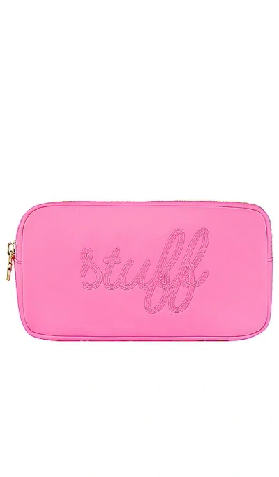 Stoney Clover Lane Bubblegum Stuff Embroidered Small Pouch In Pink