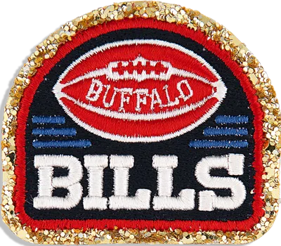 Stoney Clover Lane Buffalo Bills Glitter Varsity Patch In Red