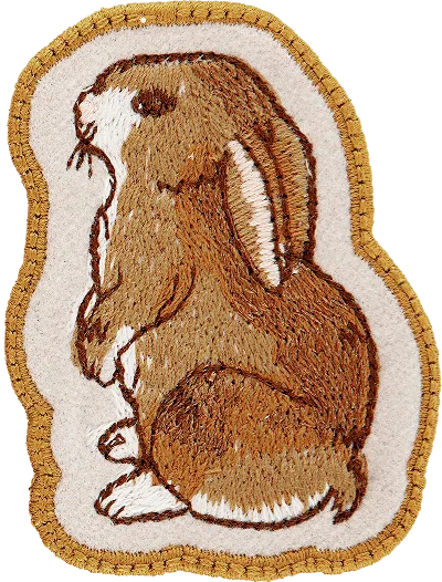 Stoney Clover Lane Bunny Patch In Brown