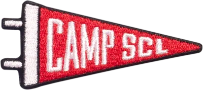 Stoney Clover Lane Camp Scl Pennant Patch In Red