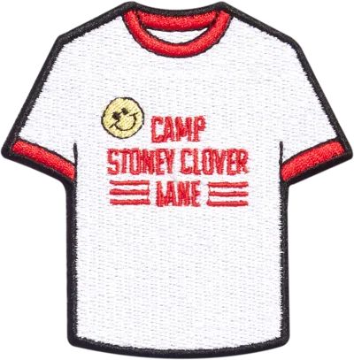 Stoney Clover Lane Camp  T-shirt Patch In White