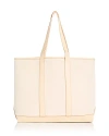 Stoney Clover Lane Large Canvas Tote In Sand