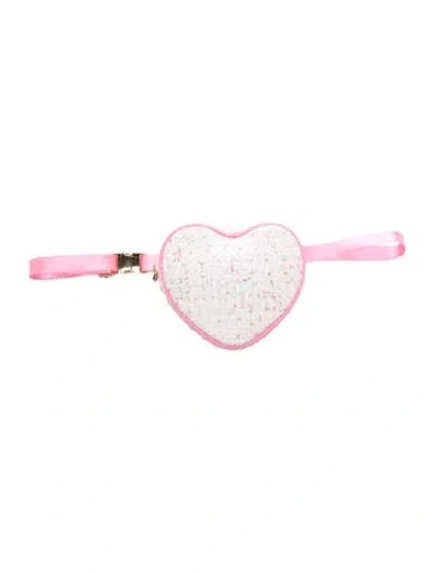 Pre-owned Stoney Clover Lane Canvas Shoulder Bag In Pink