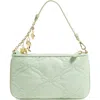 Stoney Clover Lane Charm Nylon Crossbody Bag In Green