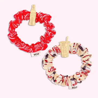 Stoney Clover Lane Charm Scrunchie Set In Red