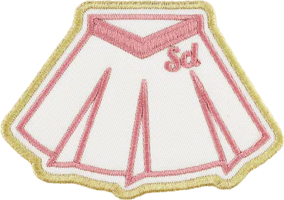 Stoney Clover Lane Cheerleader Skirt Patch In Pink