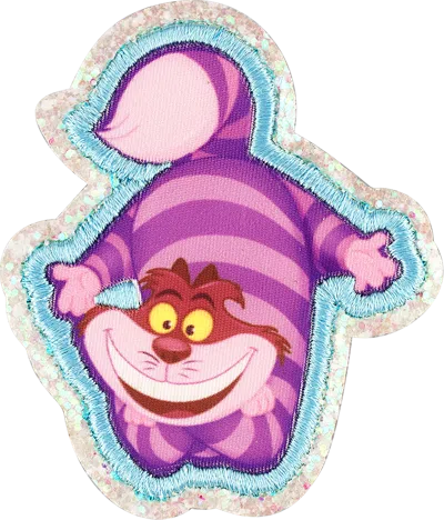 Stoney Clover Lane Cheshire Cat Patch In Purple