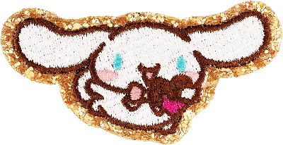 Stoney Clover Lane Cinnamoroll Glitter Varsity Patch In Yellow