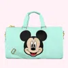 STONEY CLOVER LANE CLASSIC COTTON CANDY DUFFLE WITH JUMBO DISNEY MICKEY MOUSE PATCH