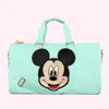 Stoney Clover Lane Classic Cotton Candy Duffle With Jumbo Disney Mickey Mouse Patch