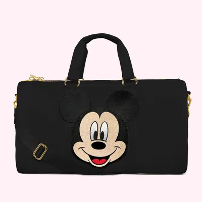 Stoney Clover Lane Classic Duffle With Jumbo Mickey Patch In Black