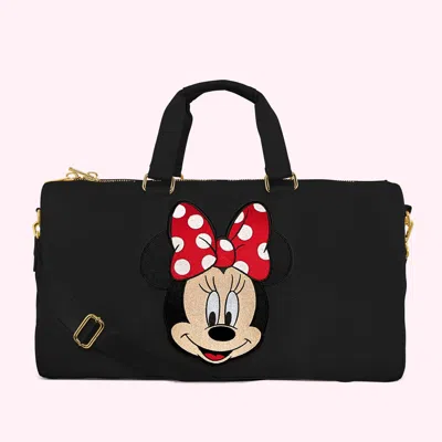 Stoney Clover Lane Classic Noir Duffle With Jumbo Minnie Patch In Black