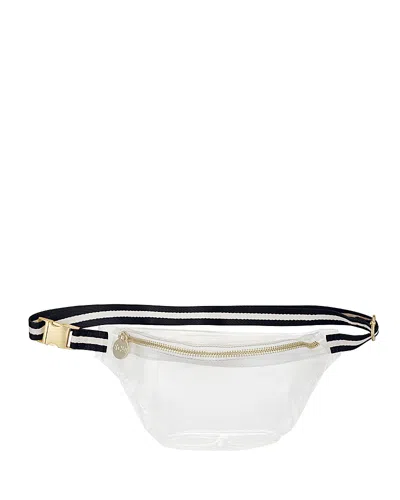 Stoney Clover Lane Clear Belt Bag In Noir/white