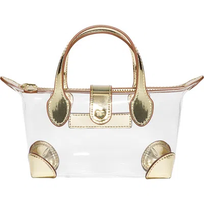 Stoney Clover Lane Clear Crossbody Bag In Gold