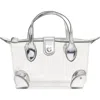 Stoney Clover Lane Clear Crossbody Bag In Silver