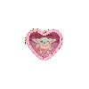 Stoney Clover Lane Clear Front Heart Pouch