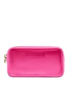 Stoney Clover Lane Clear Front Small Nylon Pouch In Pink