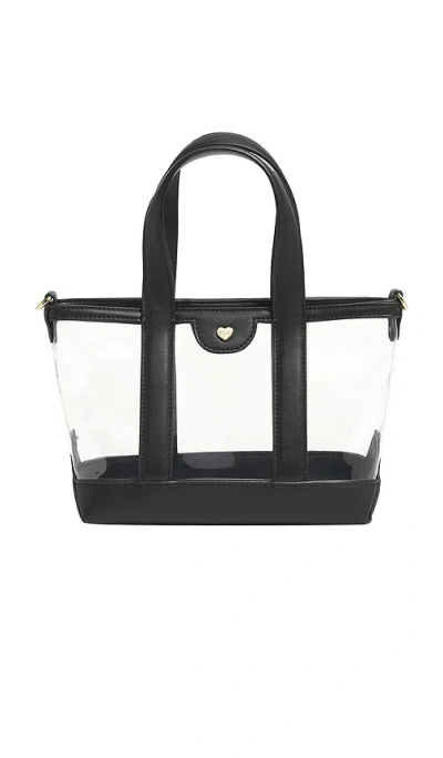 Stoney Clover Lane Clear Mini Tote In Black