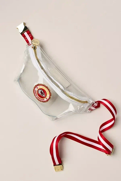 Stoney Clover Lane Clear Nfl Game Day Stadium Belt Bag In Red
