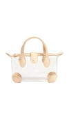 Stoney Clover Lane Clear Pouchette Crossbody Bag In White