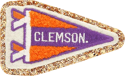 Stoney Clover Lane Clemson University Patch In Burgundy