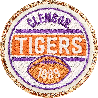 Stoney Clover Lane Clemson University Patch In Burgundy