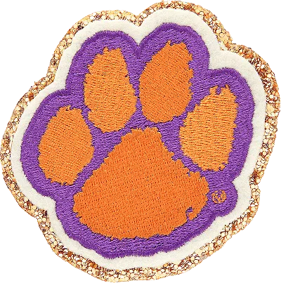 Stoney Clover Lane Clemson University Patch In Brown