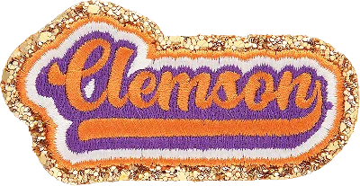 Stoney Clover Lane Clemson University Patch In Orange