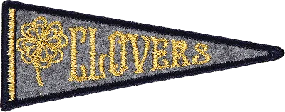 Stoney Clover Lane Clovers Pennant Patch In Gray