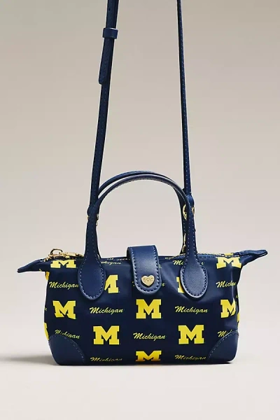Stoney Clover Lane College Football Pouchette Crossbody Bag In Blue