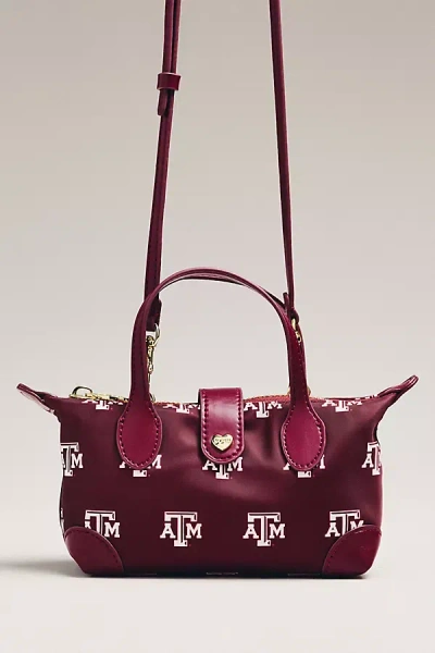 Stoney Clover Lane College Football Pouchette Crossbody Bag In Red