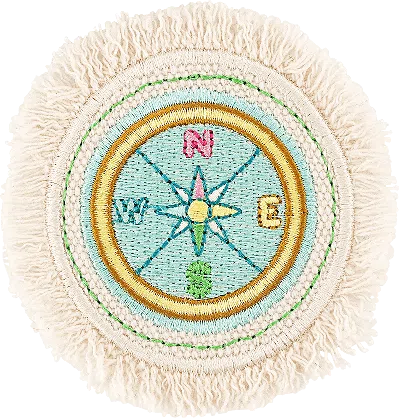 Stoney Clover Lane Compass Patch In White | ModeSens
