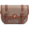 Stoney Clover Lane Convertible Nylon Saddle Bag In Brown