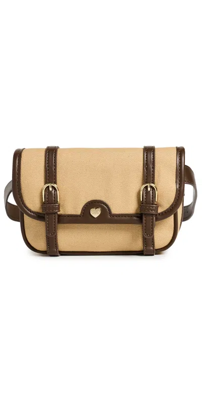 Stoney Clover Lane Convertible Saddle Bag Canvas Tan