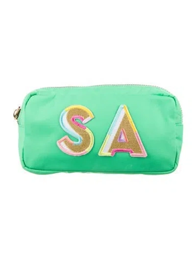 Pre-owned Stoney Clover Lane Cosmetic Bag In Green