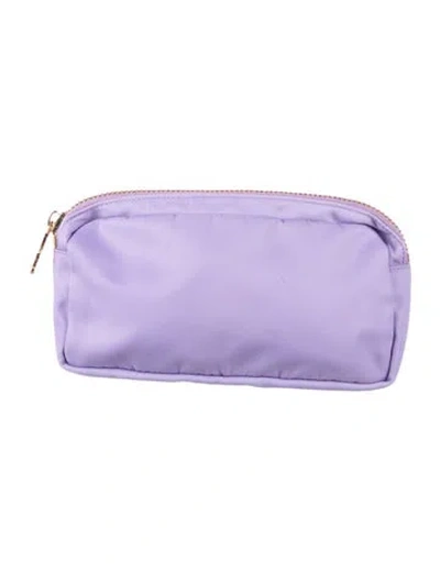Pre-owned Stoney Clover Lane Cosmetic Bag In Purple