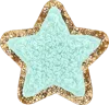 STONEY CLOVER LANE COTTON CANDY MINI GLITTER VARSITY STAR PATCH