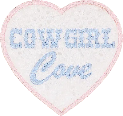 Stoney Clover Lane Cowgirl Cove Patch In White