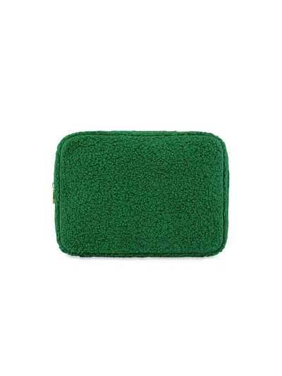 Stoney Clover Lane Cozy Sherpa Pouch In Green