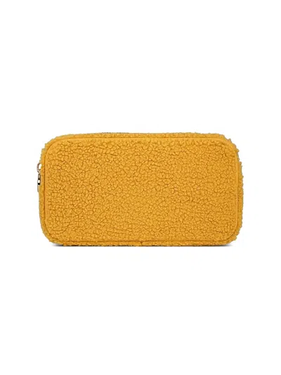 Stoney Clover Lane Cozy Sherpa Pouch In Mustard In Yellow