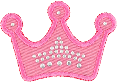 Stoney Clover Lane Crystal Crown Patch In Pink