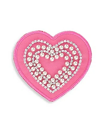 Stoney Clover Lane Crystal Heart Patch In Burgundy
