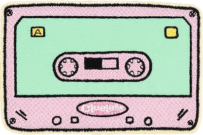 Stoney Clover Lane Customizable Clueless Cassette Tape Patch