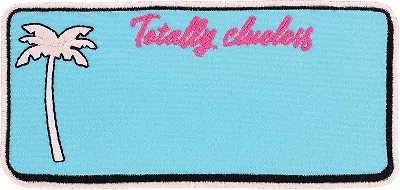 Stoney Clover Lane Customizable Clueless License Plate Patch