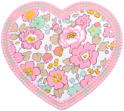 Stoney Clover Lane Customizable Heart Patch Made With Liberty Fabric