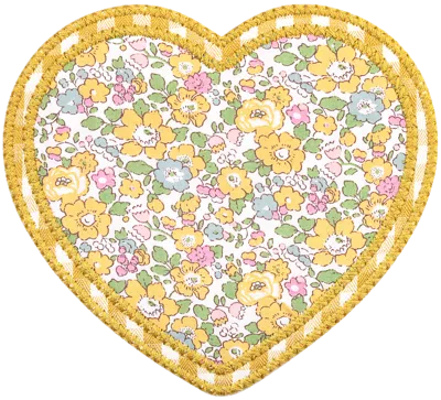Stoney Clover Lane Customizable Heart Patch Made With Liberty Fabric